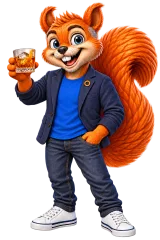 The CEOle squirrel raising an Old Fashioned