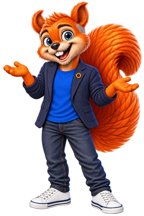 The CEOle squirrel shrugging, palms up